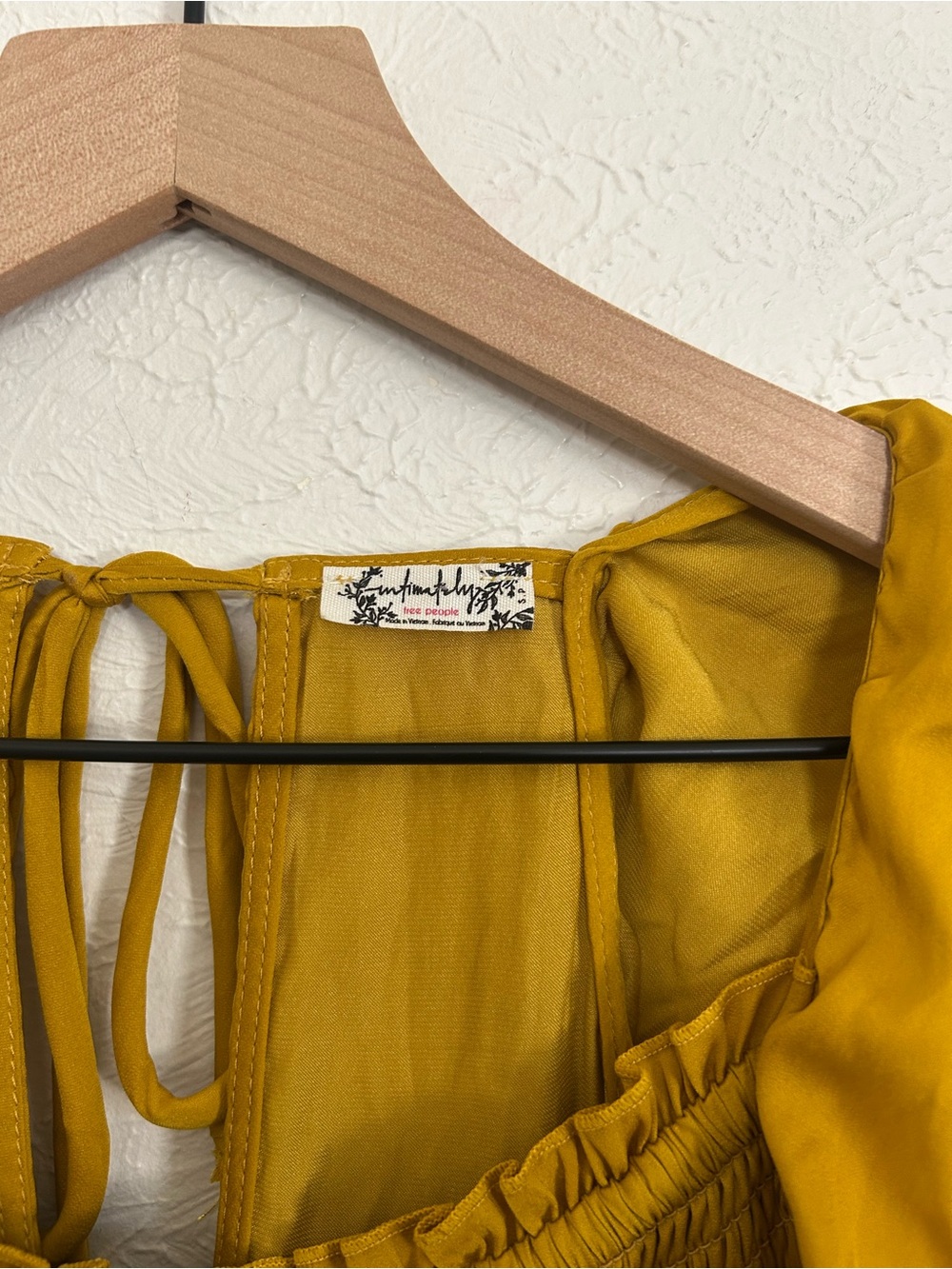 Free People ‘Want Your Love’ Mustard Dress - Picture 4 of 4